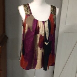 A.N.A. Petite Multicolored top. Size LP